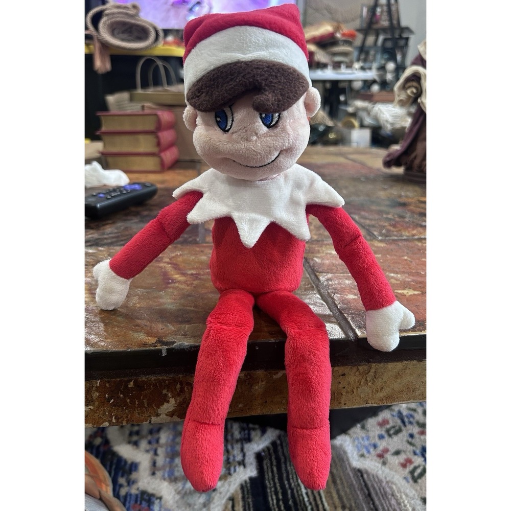 Vintage Elf on the Shelf Scout Boy Plush Red Christmas Stuffed Toy 2005